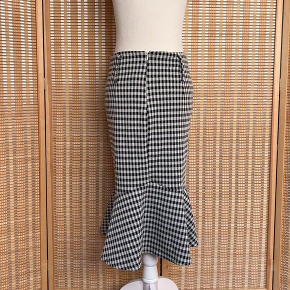 Brand new with tags Belle Poque black and white checkered midi skirt - Picture 3 of 5
